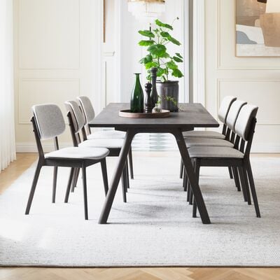 Rowico Home Clapperton ruokapöytä220x95 cm valkopesty tammi